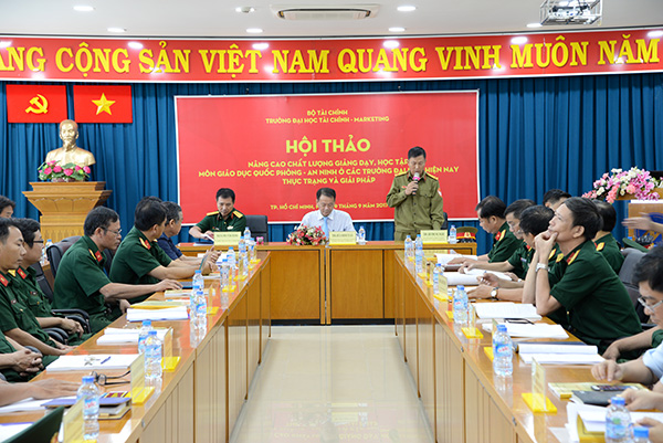 UFM tổ chức Hội thảo “Nâng cao chất lượng giảng dạy, học tập môn Giáo dục quốc phòng – An ninh ở các trường Đại học hiện nay, thực trạng và giải pháp”